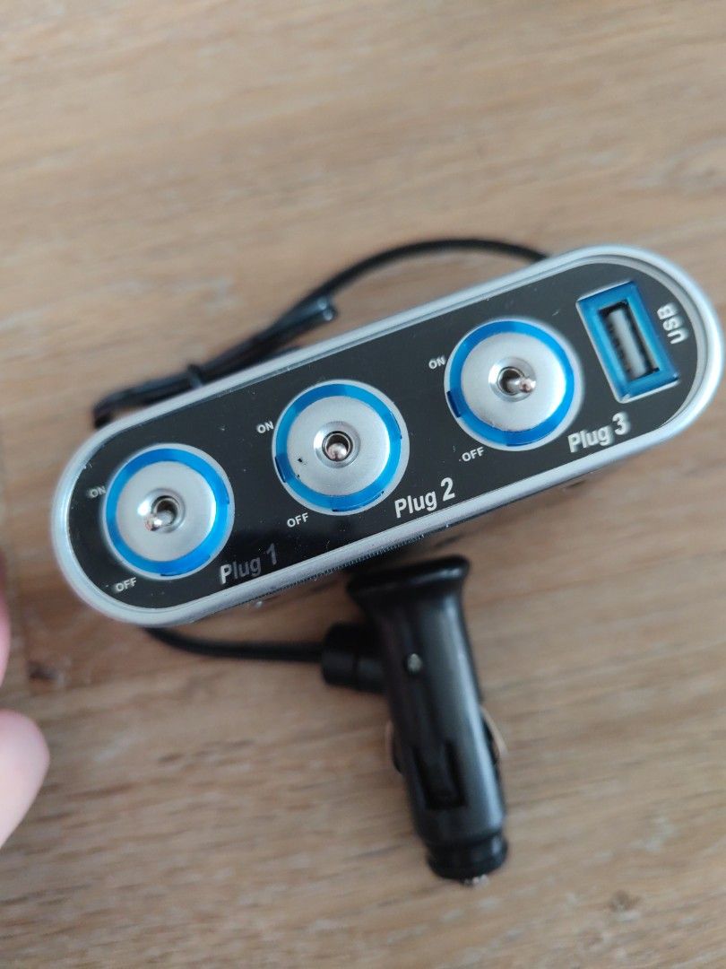 Car multi power socket plug, Car Accessories, Electronics & Lights on
