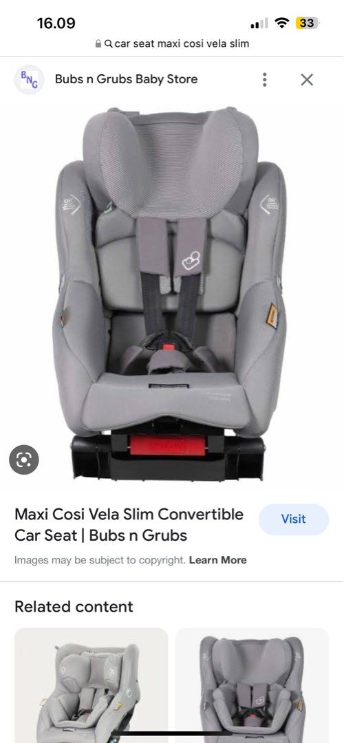 Maxi cosi hotsell vela slim