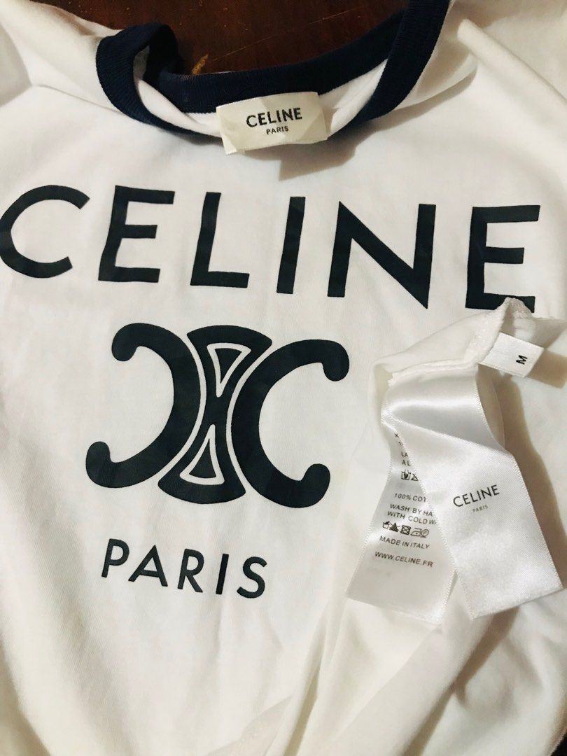 Celine brand shirt🔥, Luxury, Apparel on Carousell