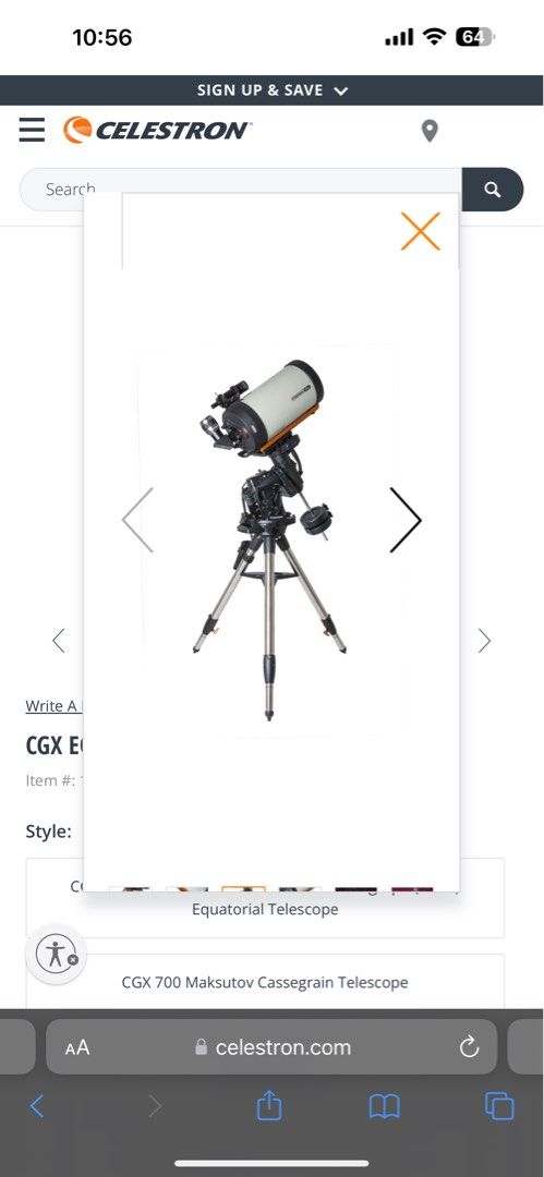 Cgx equatorial 925 hd hot sale telescope