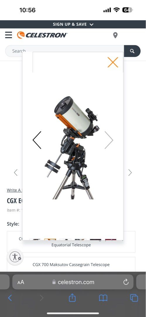 Cgx equatorial 925 hd telescope discount
