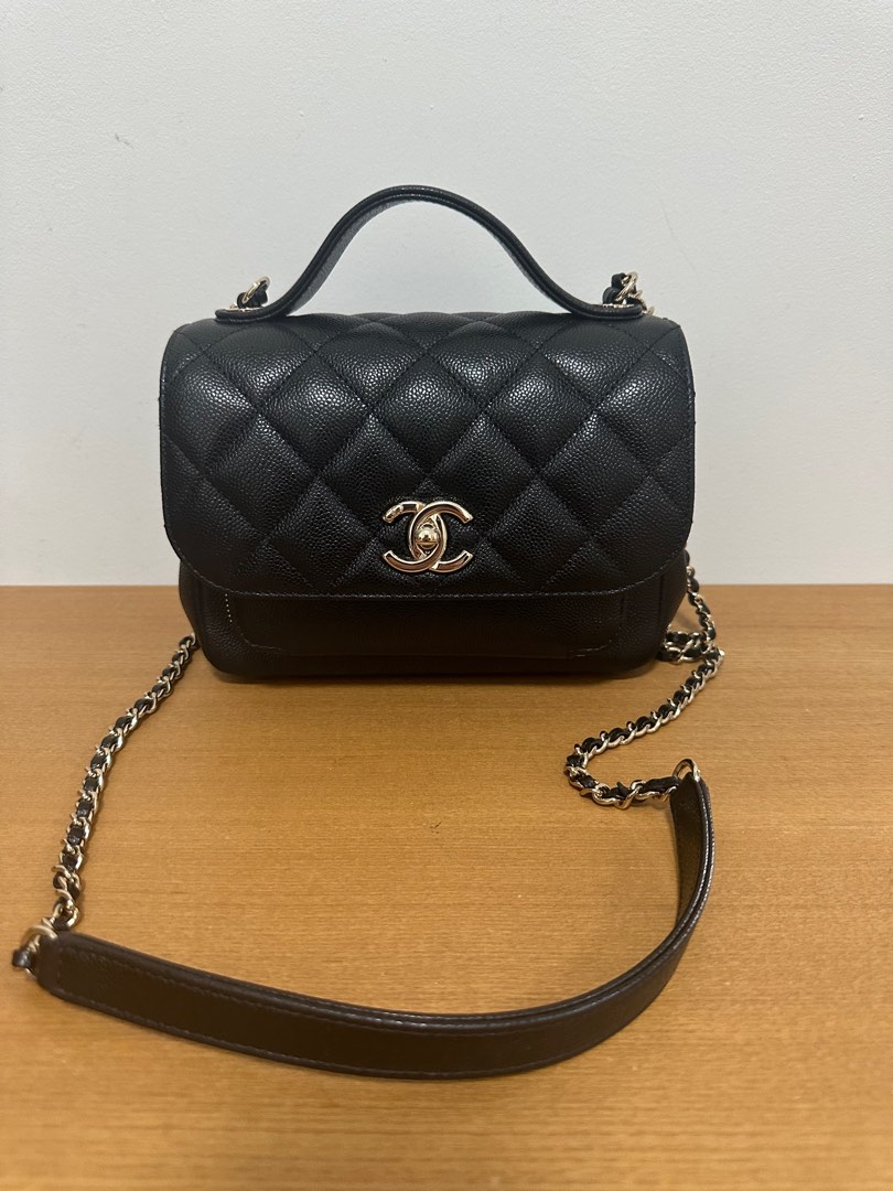 Chanel bussiness affinity blue caviar ghw #24 xxx, Luxury, Bags
