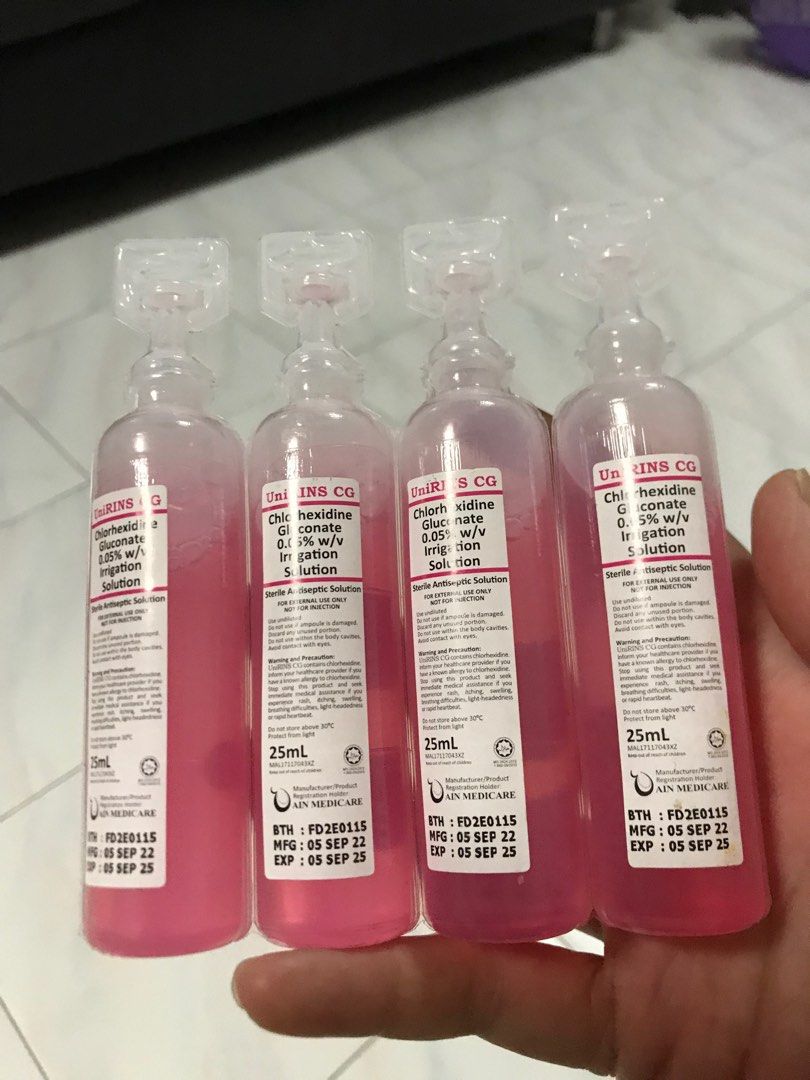 Chlorhexidine gluconate 0 05 w v irrigation solution health