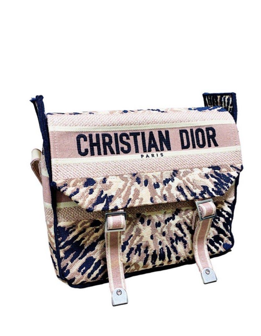 Christian Dior 2020 Tie Dye Embroidered Book Tote w Tags  Blue Totes  Handbags  CHR156138  The RealReal