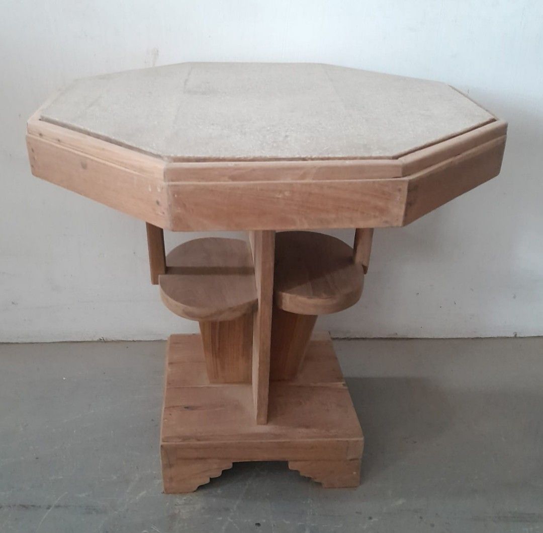 Coffee / side table with granite top, Furniture & Home Living