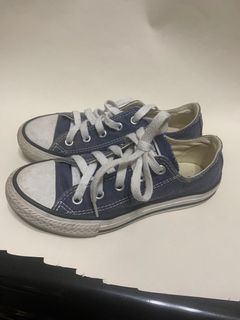 Converse 淺藍帆布鞋（22cm)