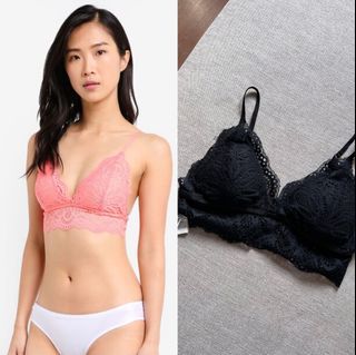 Cotton On BLACK Lace Bralette (Phoebe Longline)