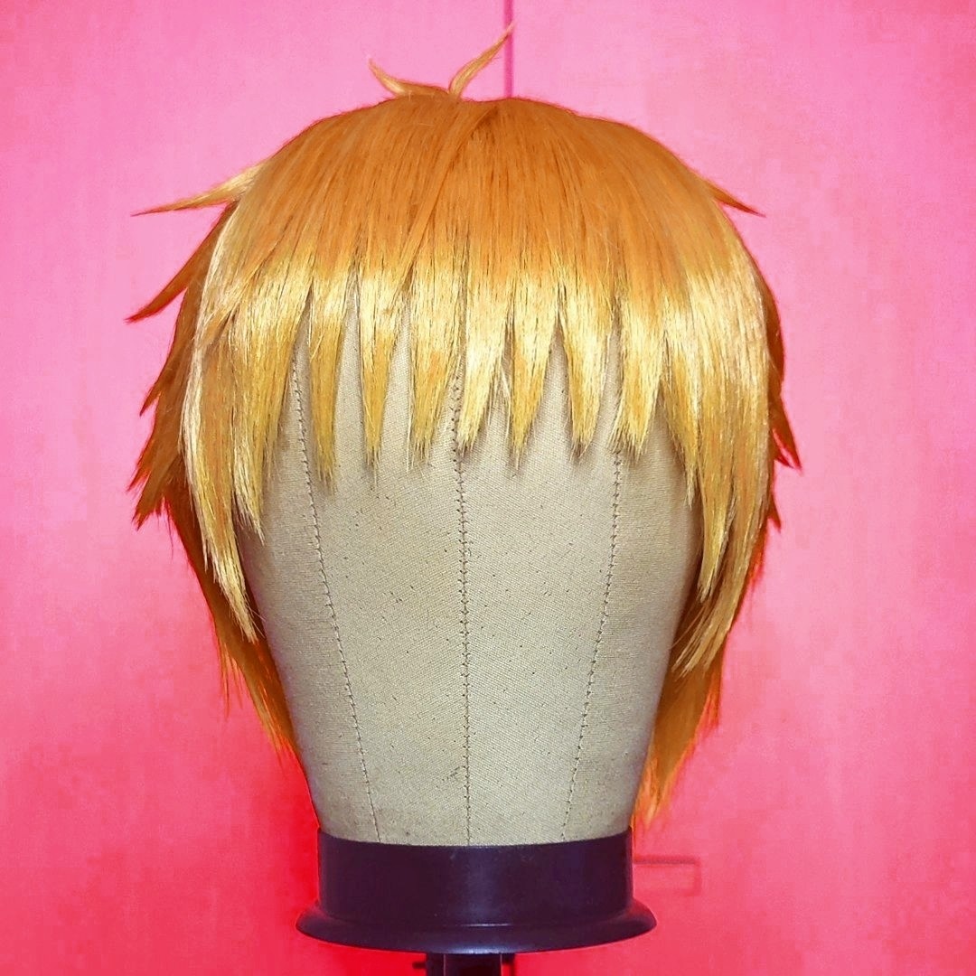  IMEYLE Denji Boy Cosplay Wig Short Blonde Wig Golden Wavy Wig  with Bangs Yellow Curly Wig Men Synthetic Wig for Anime Halloween Costume  Party + Wig Cap : Clothing, Shoes 