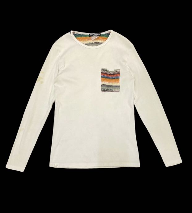Dolce & Gabbana White Cotton GOLD Long Sleeves Formal Shirt main image 0