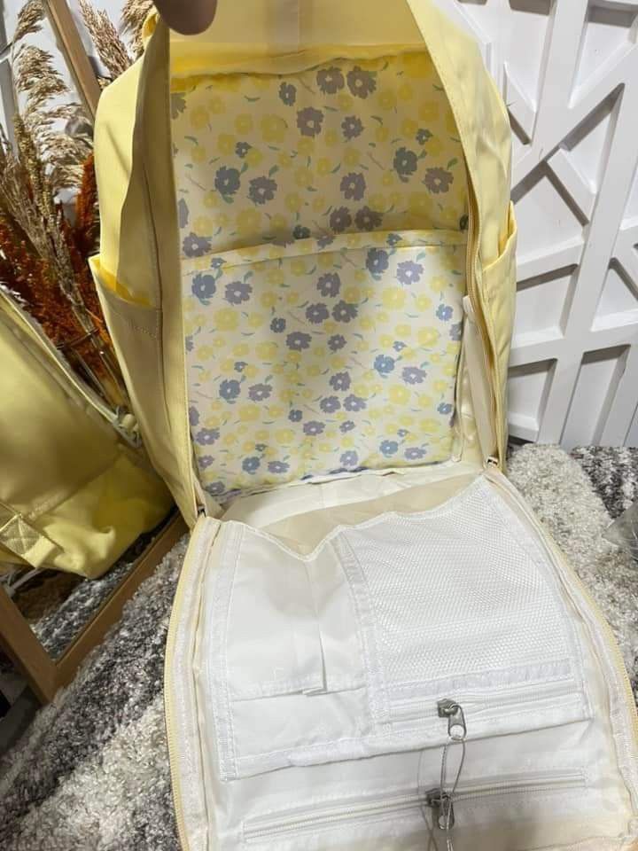 Doughnut Yellow Backpack, Women's Fashion, Bags & Wallets, Backpacks on