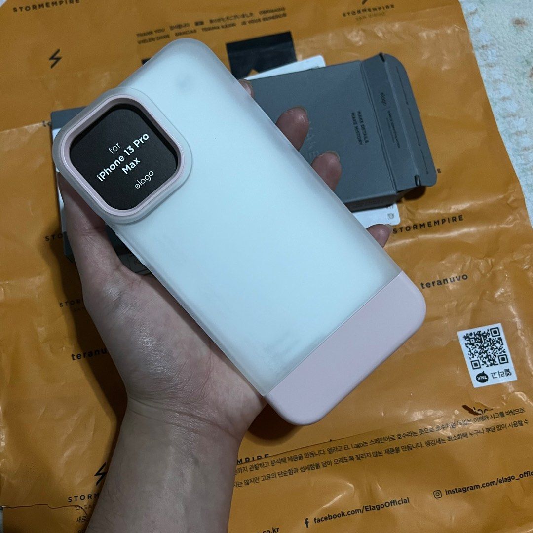 Elago Glide armor case for iphone 13 pro max in lovely pink, Mobile