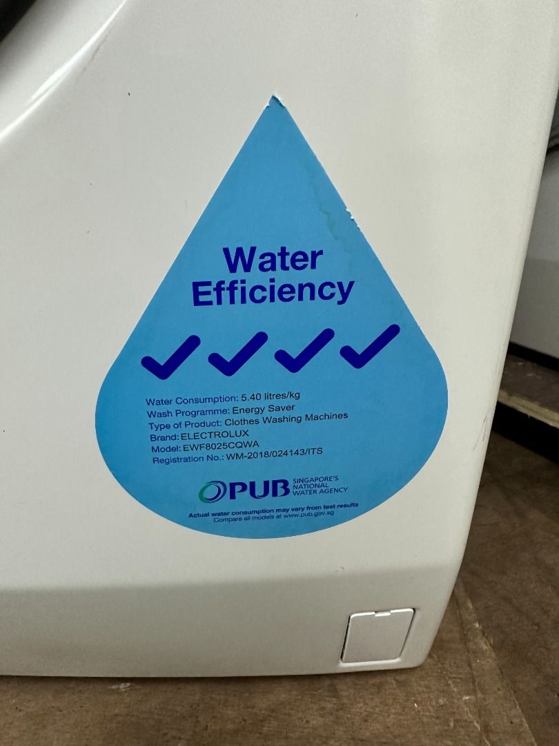 ELECTROLUX 8KG FrontLoader Washing Machine EWF8025CQWA1, TV & Home