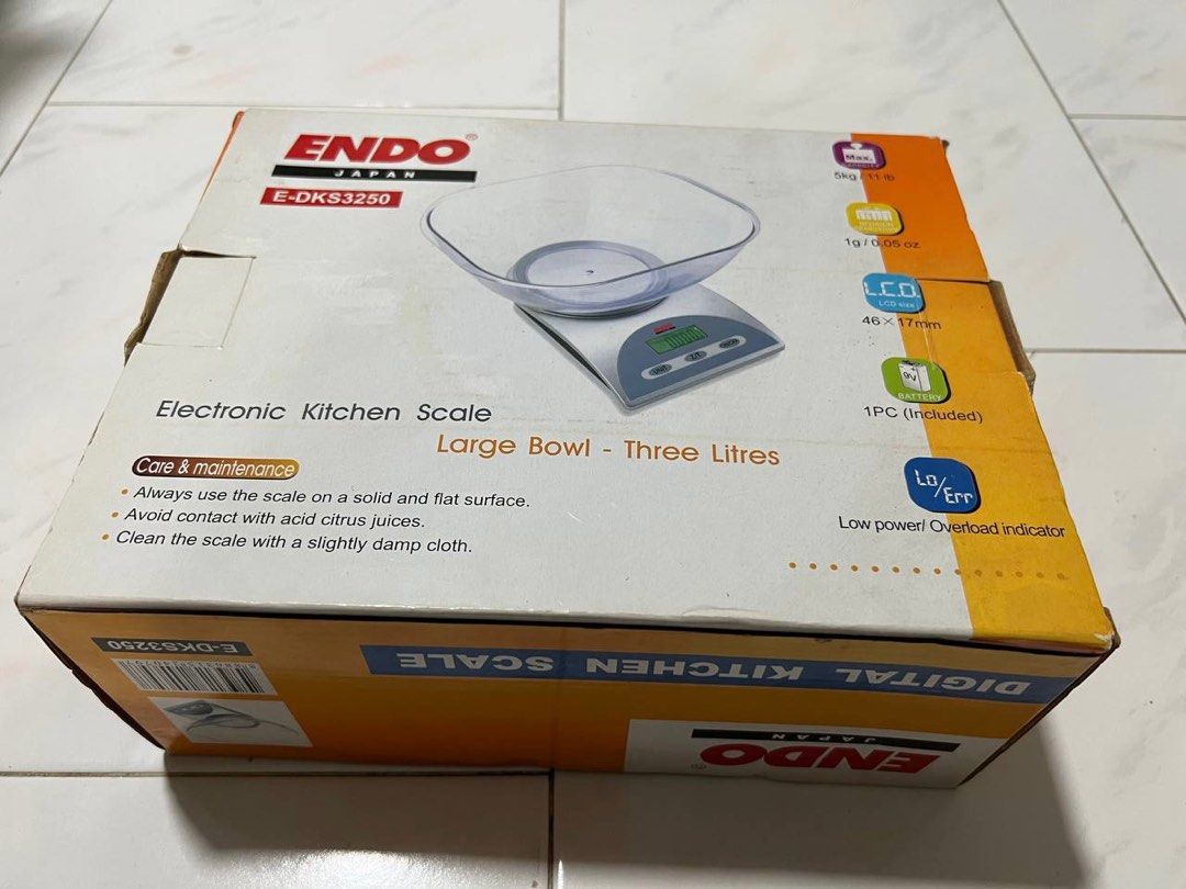 ENDO Digital Kitchen Scale, Health & Nutrition, Health Monitors