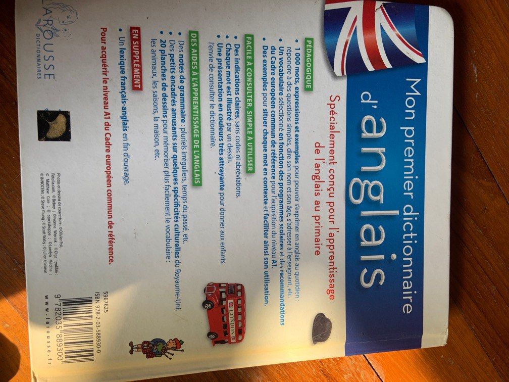 English dictionary for French kids, Hobbies & Toys, Books & Magazines ...