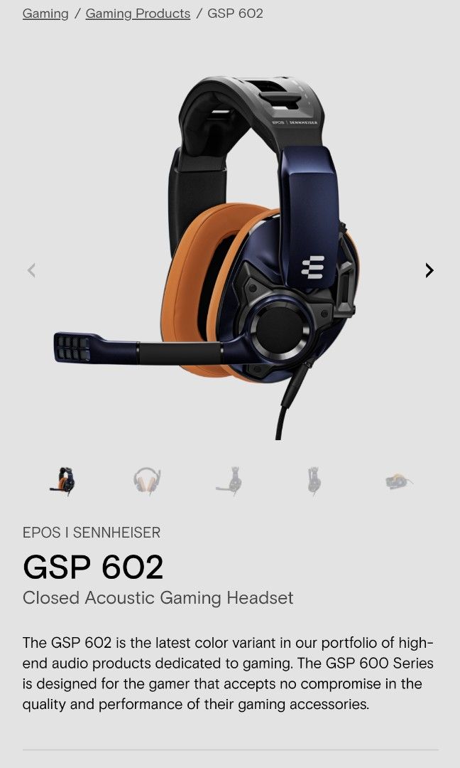 EPOS SENNHEISER GSP 602 - ヘッドホン