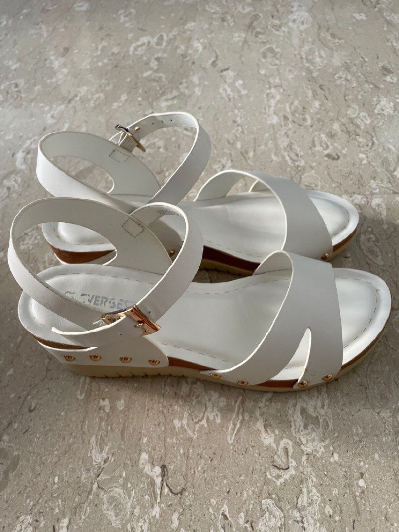 White color sandals best sale
