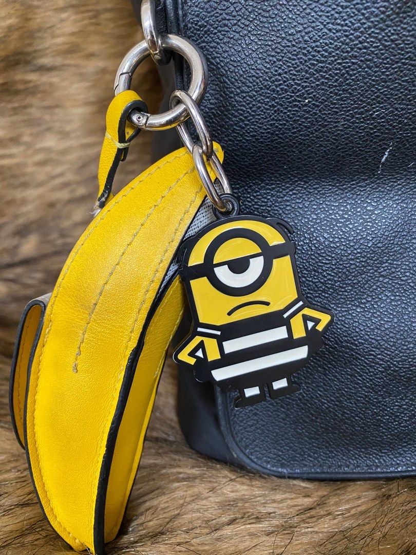  FION x Minions Mini Backpack Cute Leather Backpack