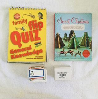 Flip Quiz + Sweet Christmas Cookbook + Christmas Sticker Tags (100pcs each box)