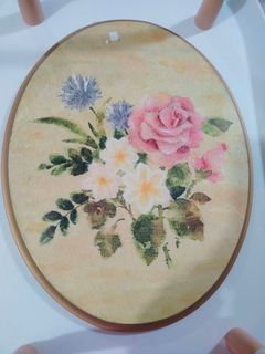 Floral Vintage Wall decor solid wood