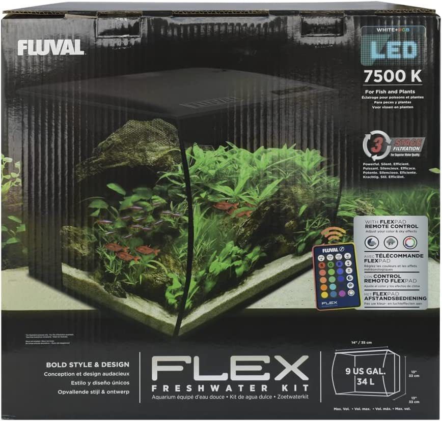 fluval flex aquarium kit 9 gallon