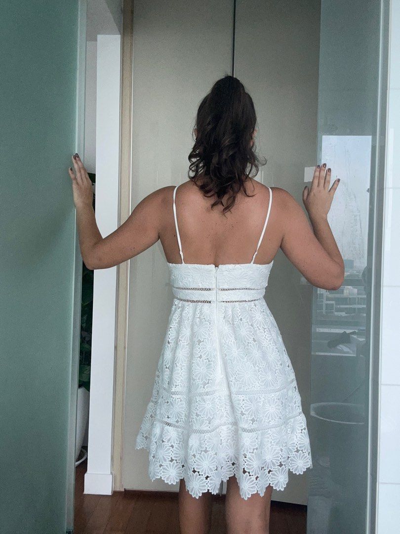 Petite white mini dress cheap
