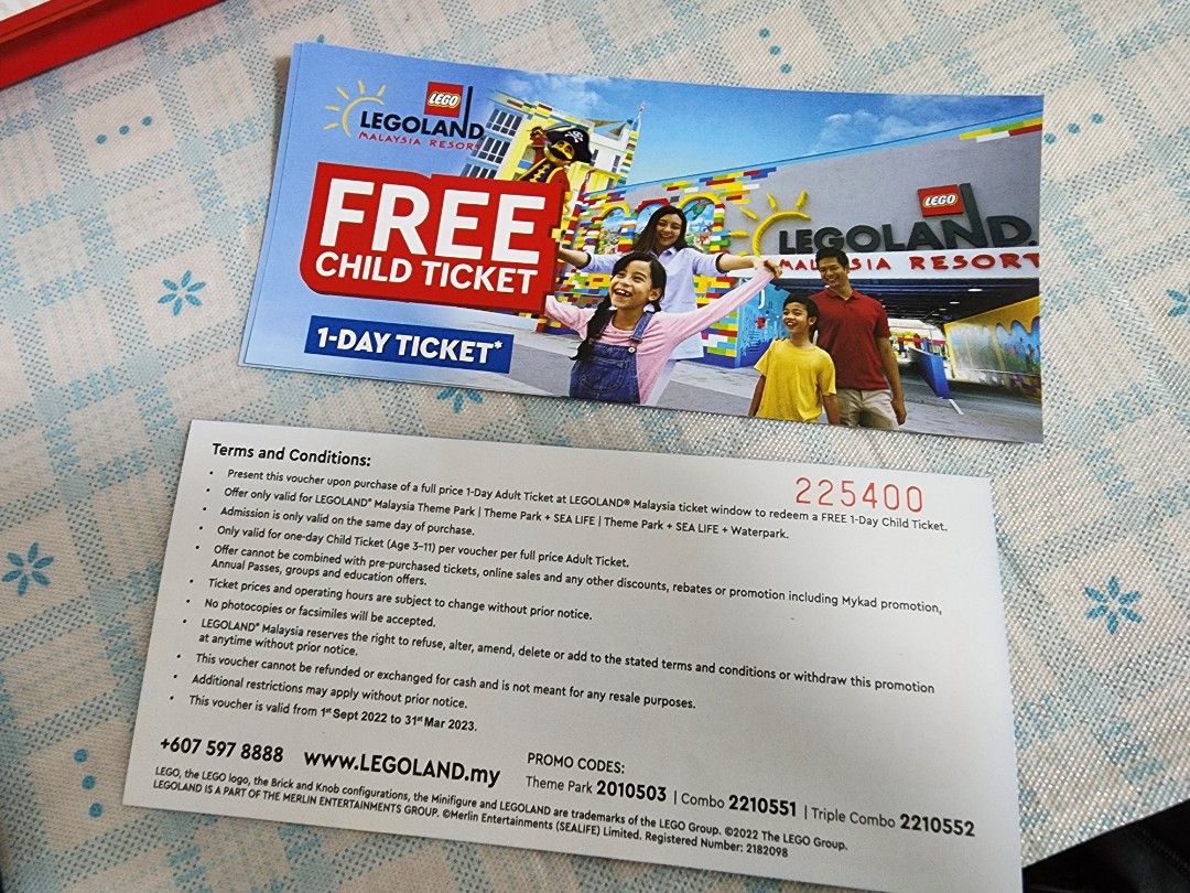 Legoland hotsell child ticket