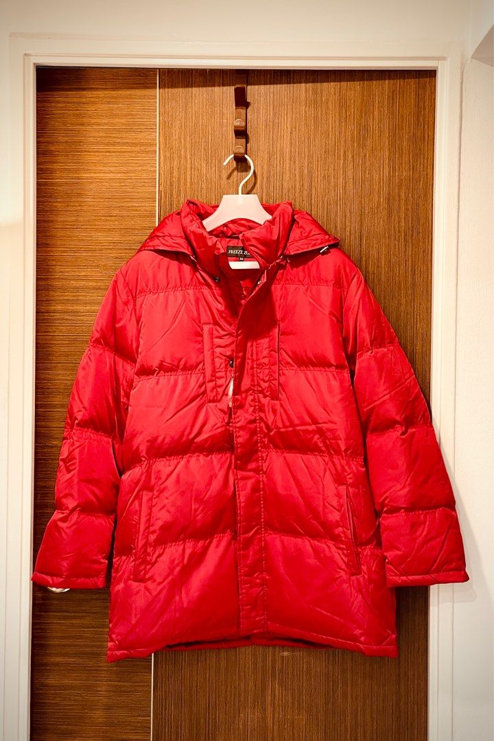 Red winter jacket mens clearance
