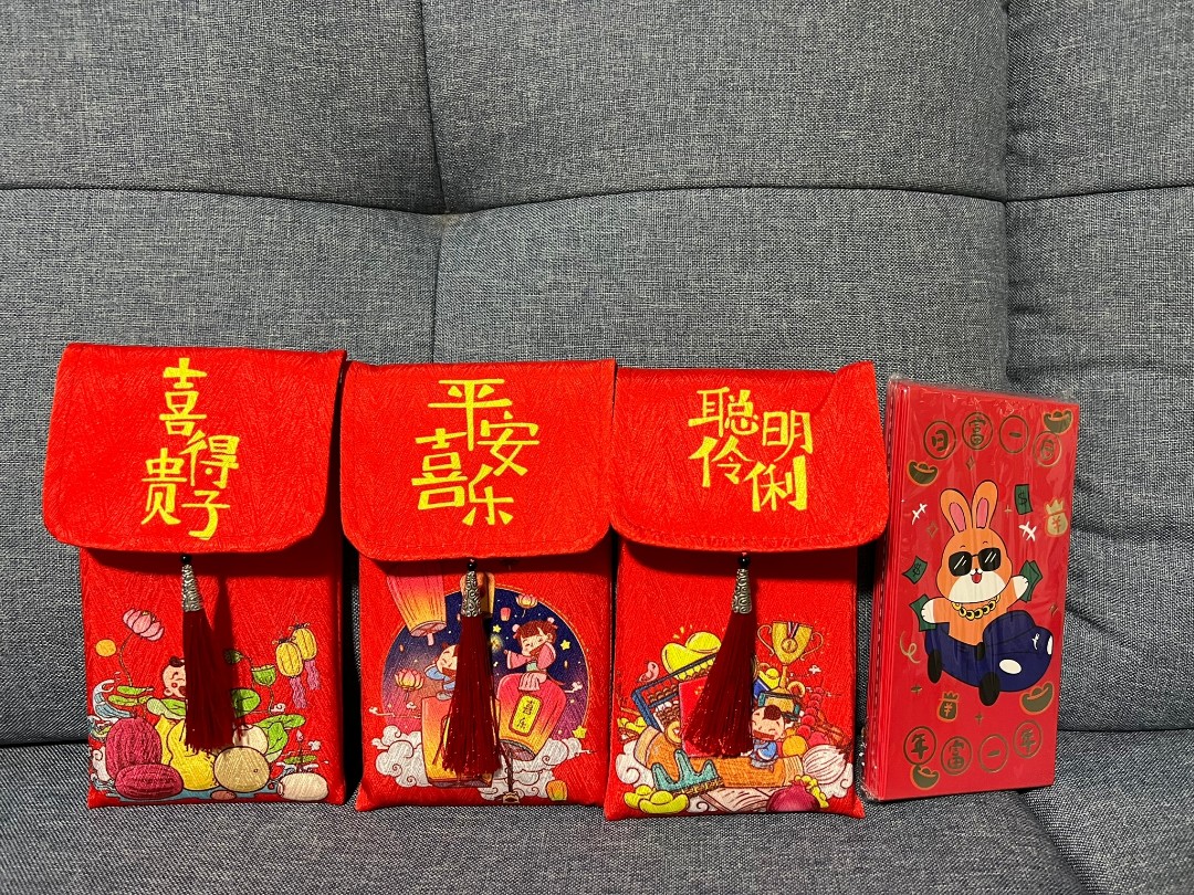 Fun claw cute Red packet angpow holder pack packet huat hao pouches ...
