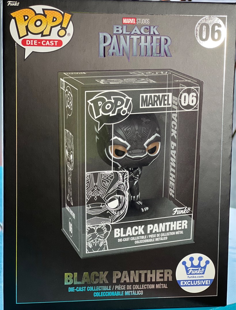 Funko Exclusive Marvel Studios Black Panther DieCast 06., Hobbies & Toys, Memorabilia