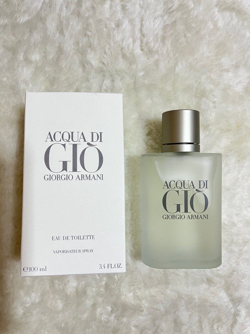 Giorgio Armani Acqua di Gio EDT Spray - 100ml/, Beauty & Personal  Care, Fragrance & Deodorants on Carousell