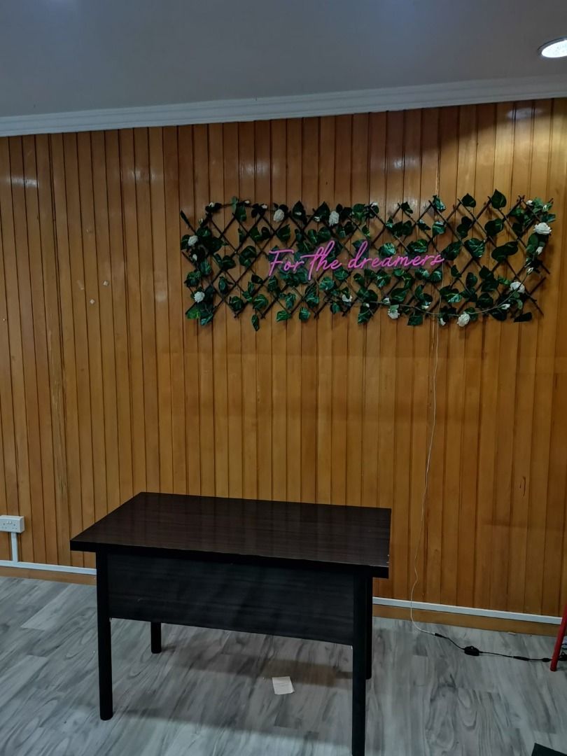 Glossy wood table(negotiable)(clearance), Furniture & Home Living