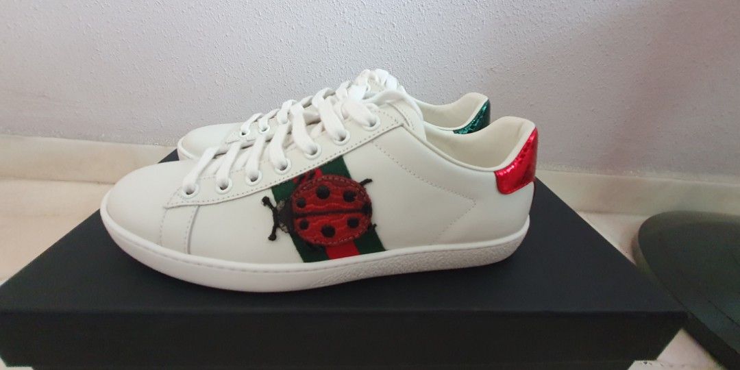 Gucci Ace Pineapple Ladybug Sneakers, Luxury, Sneakers & Footwear on ...
