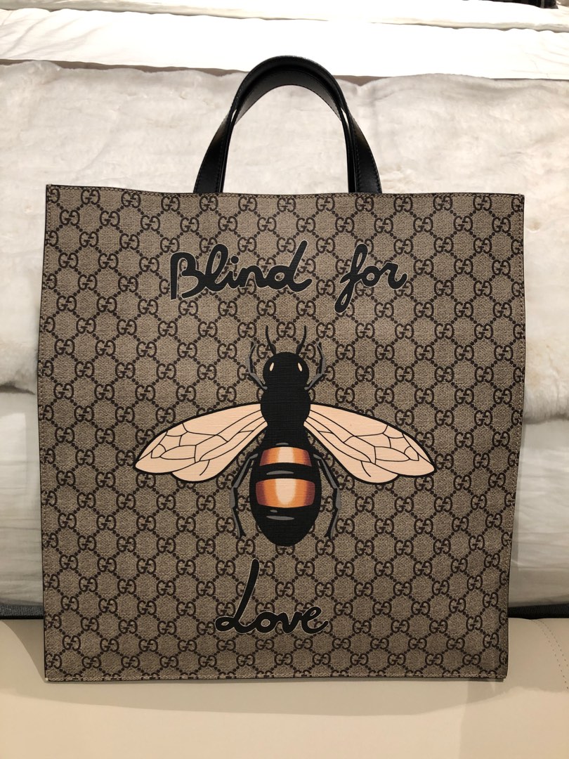 Gucci bee tote bag shop