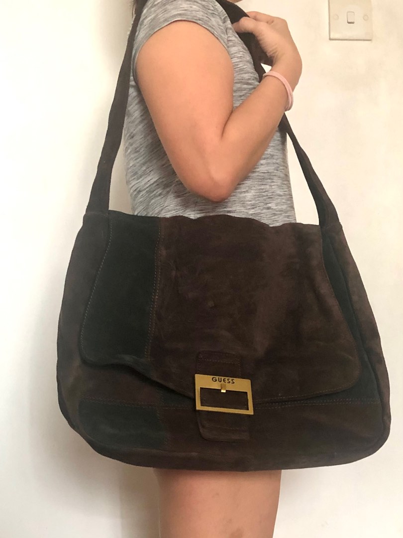 Guess suede bag Women s Fashion Bags Wallets Cross body Bags