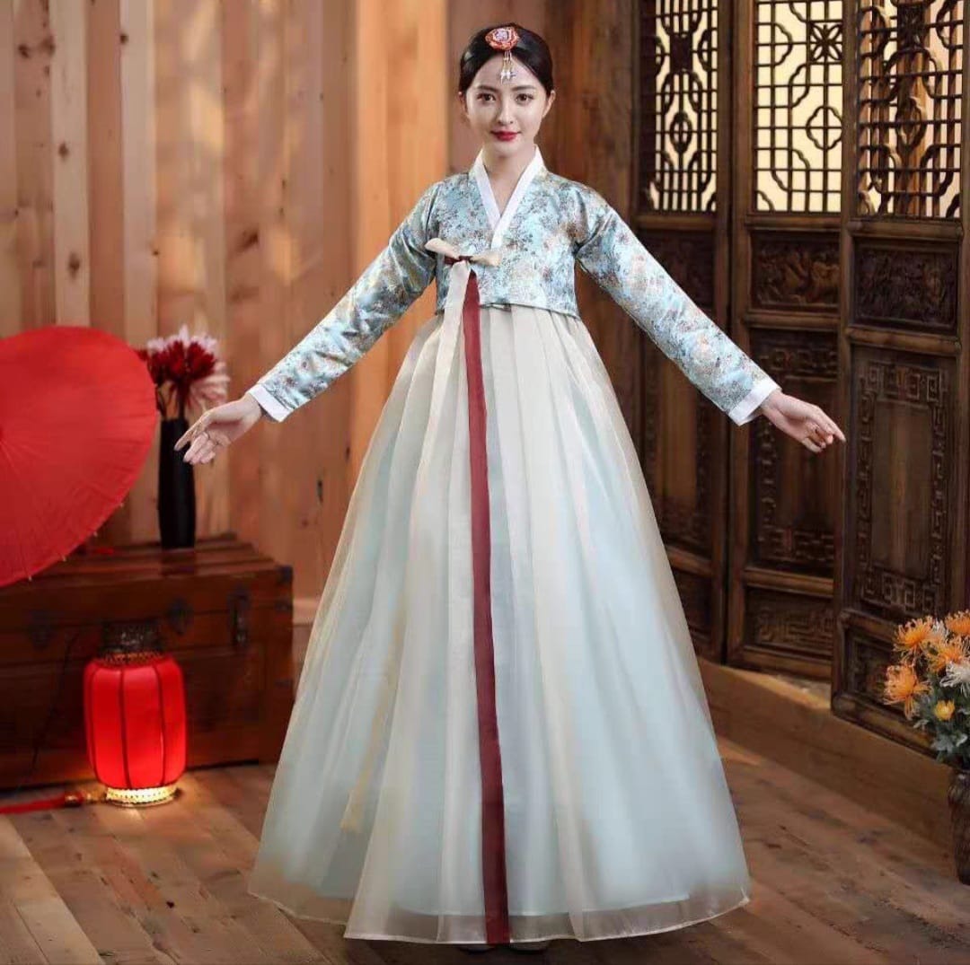 Hanbok Korean Dress Traditional Royal Kimono Chinese Han Women s Fashion Muslimah Fashion Dresses on Carousell