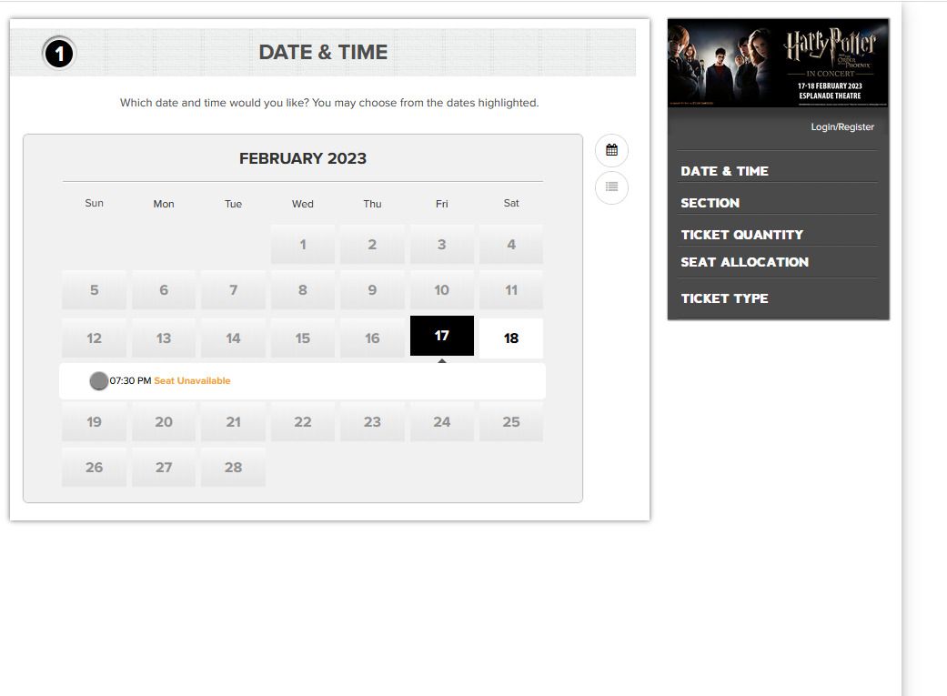 Harry Potter and the Order of the Phoenix in Concert selling at face value, Tickets & Vouchers