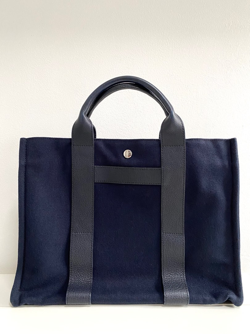 Preloved Hermes Fourre Tout Blue Canvas Tote Bag PM W7KTXK3 063023 –  KimmieBBags LLC