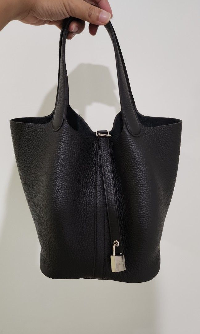 hermes picotin black