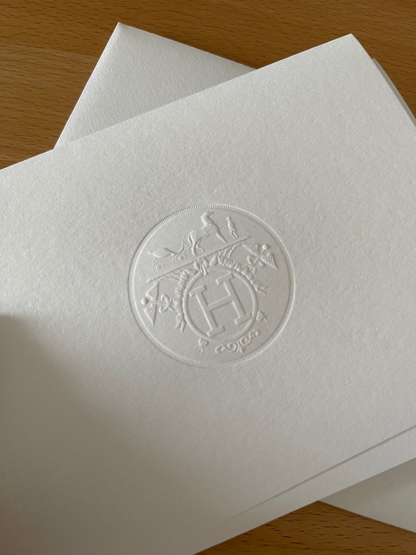 Hermes Plain Embossed Logo Gift Card