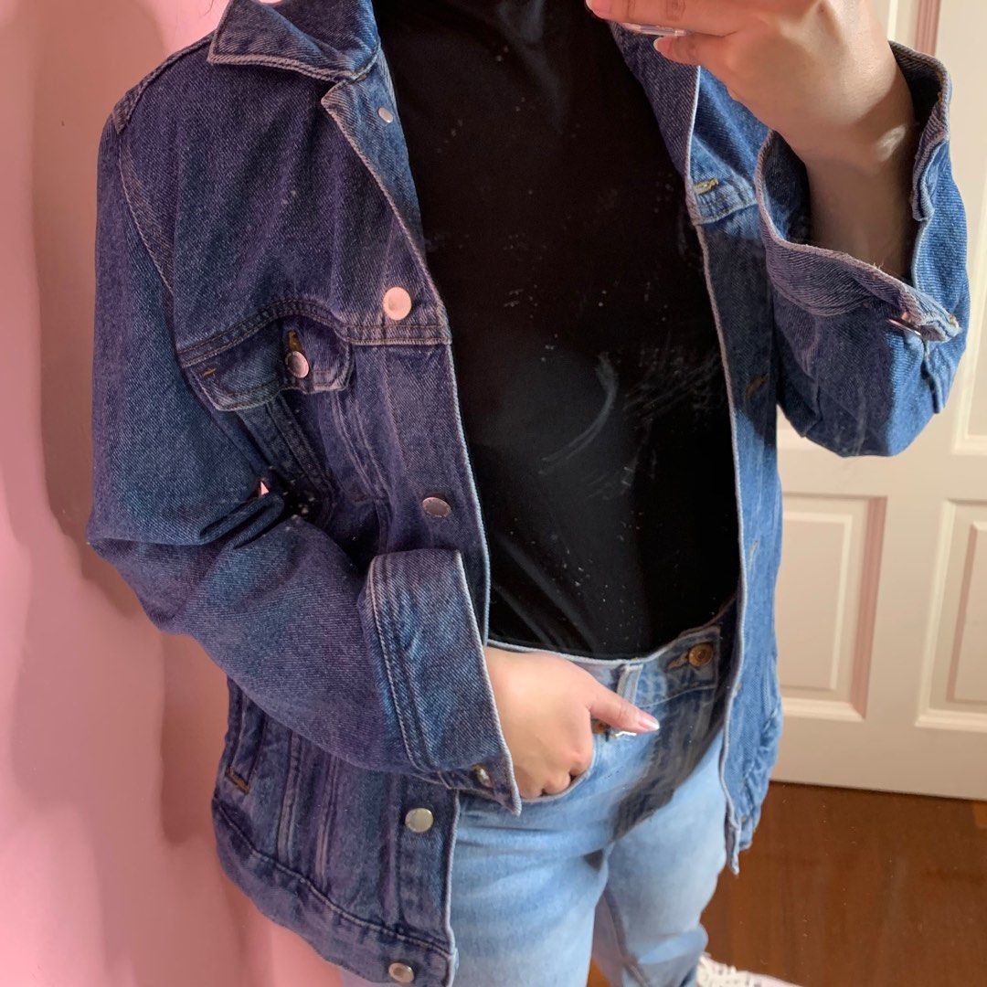 H&m oversized store denim jacket