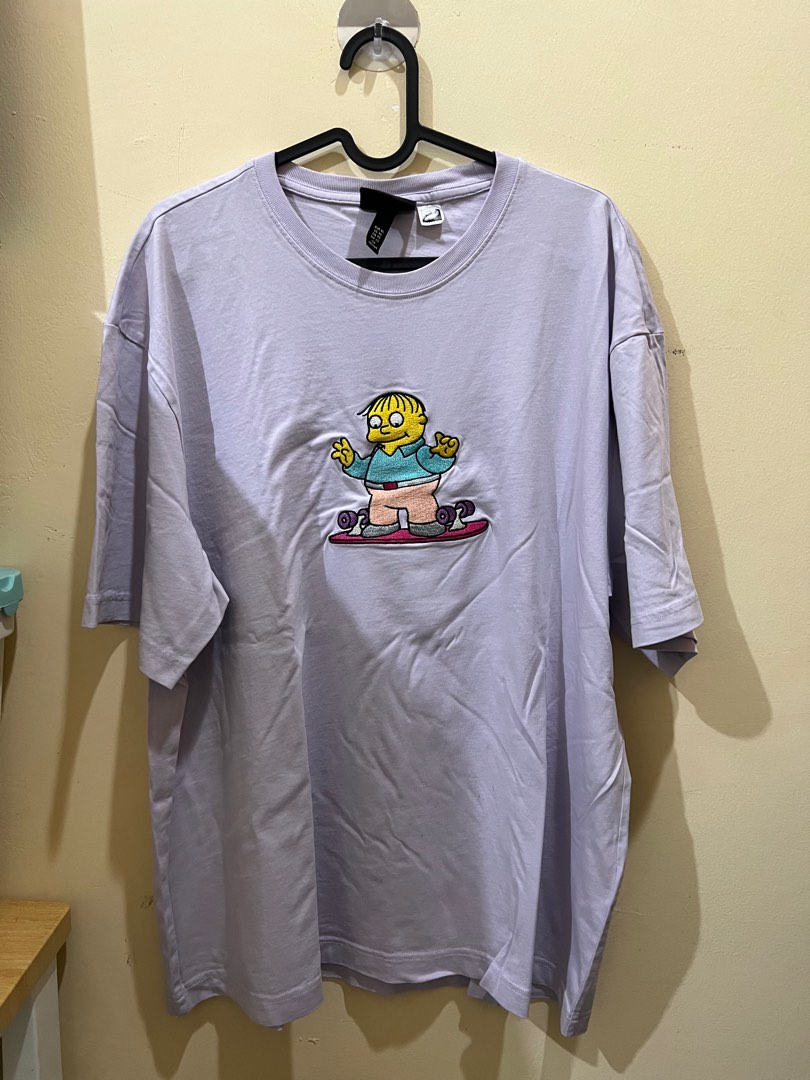H&M x Bart Simpsons, Men's Fashion, Men's Clothes, Tops on Carousell