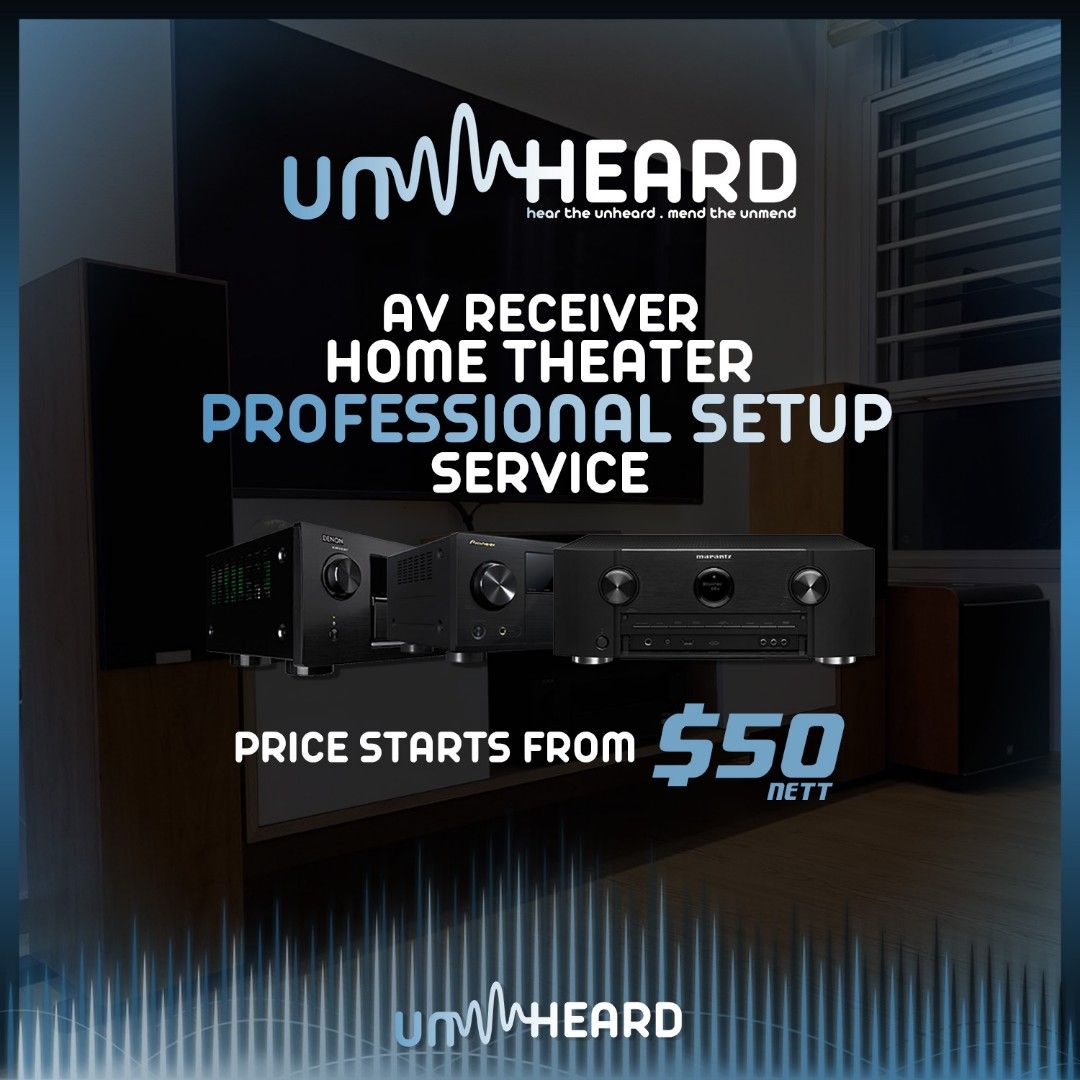 Home theater setup and calibration service Home Theatre AV receiver