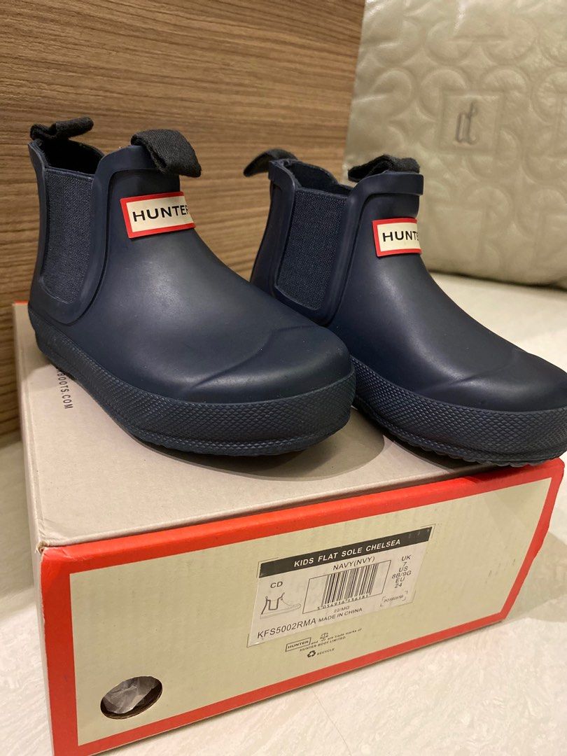 Hunter Kids Flat Sole Chelsea UK7 Babies Kids Babies Kids