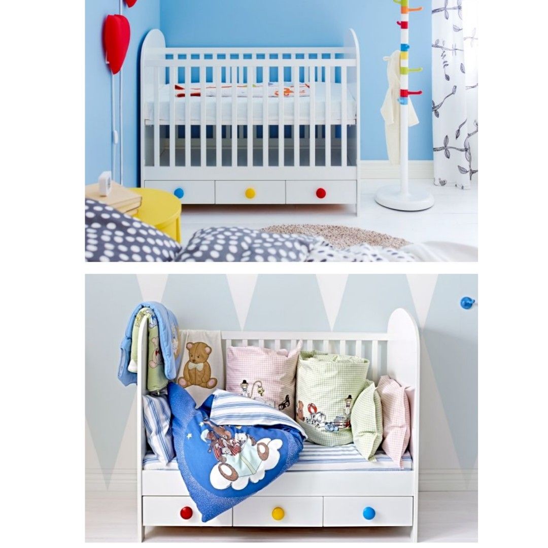 Gonatt crib white hotsell