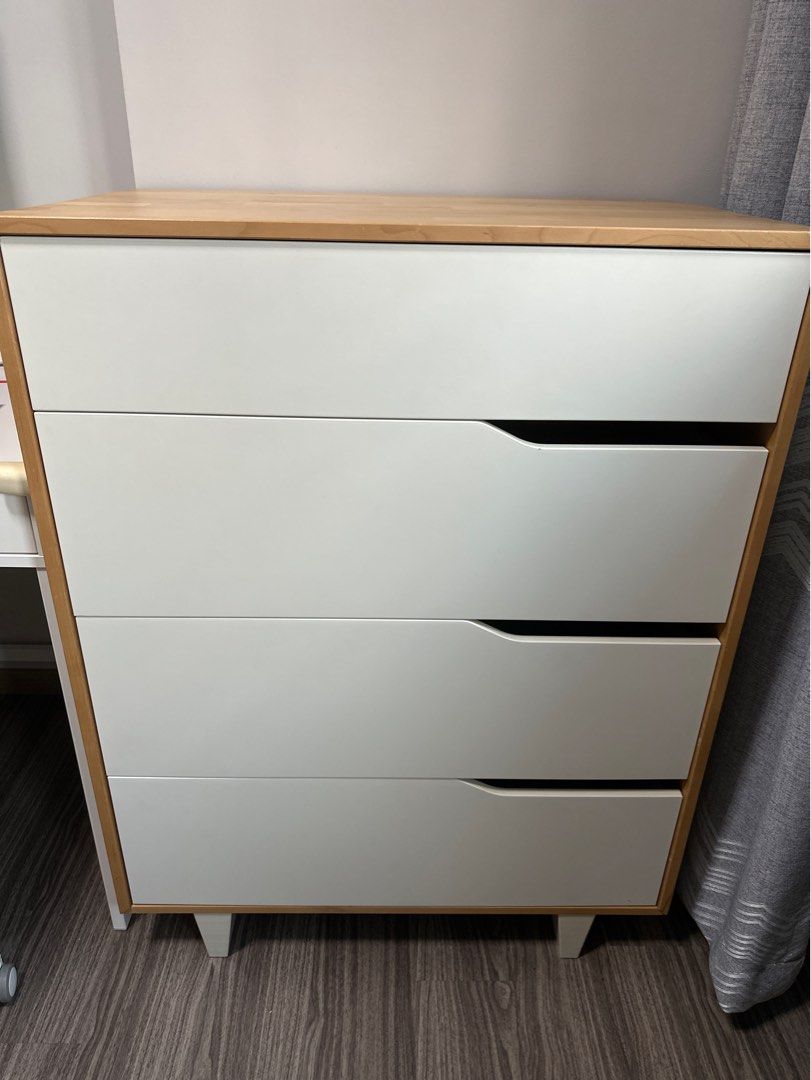 Ikea Mandal 4 Drawer Dresser in White Birch