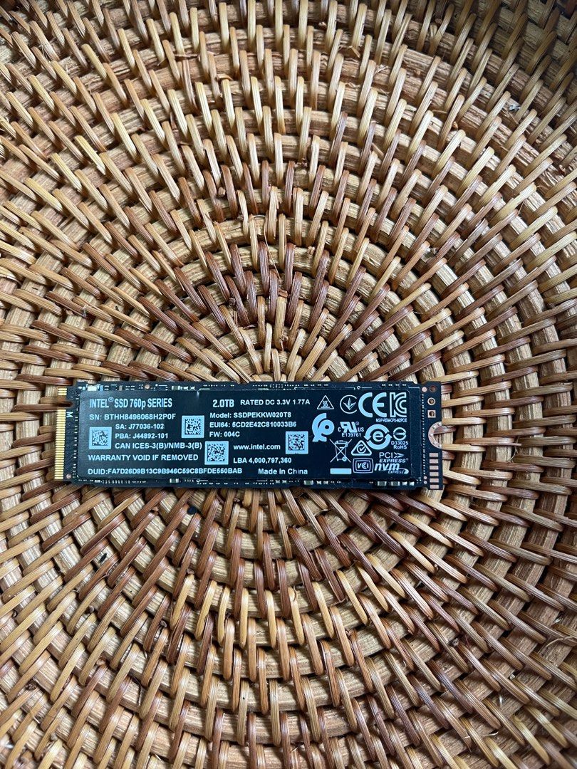 Intel 760p 2tb best sale