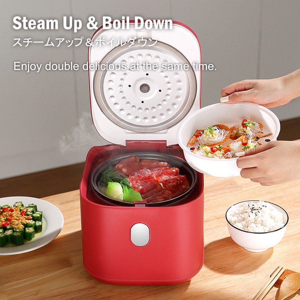 Iona 1litre rice cooker with steamer, TV & Home Appliances, Kitchen