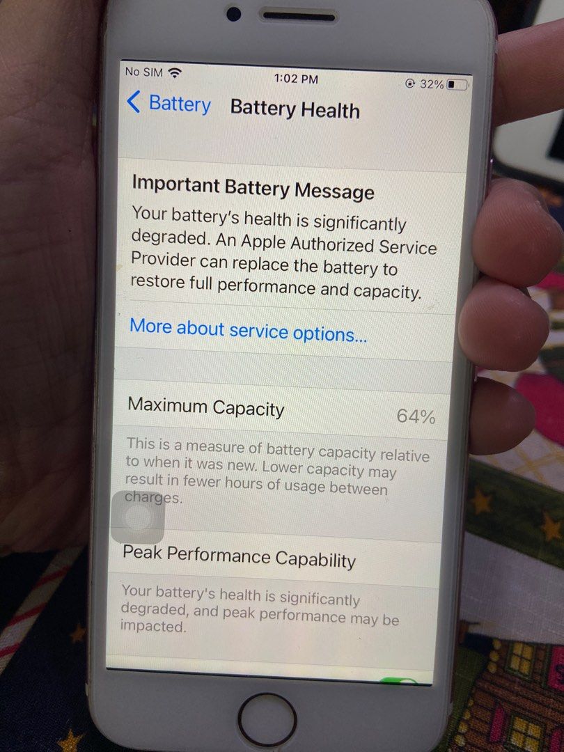 Iphone 7 Rose Gold 32GB (Original US) (Category: iPhone 7 Series) located in Quezon City. Submitted by dopetown (Listing ID 1209689113, Image 3). Description: Batter health at 64% Minor scratches (back) Comes with phone case.