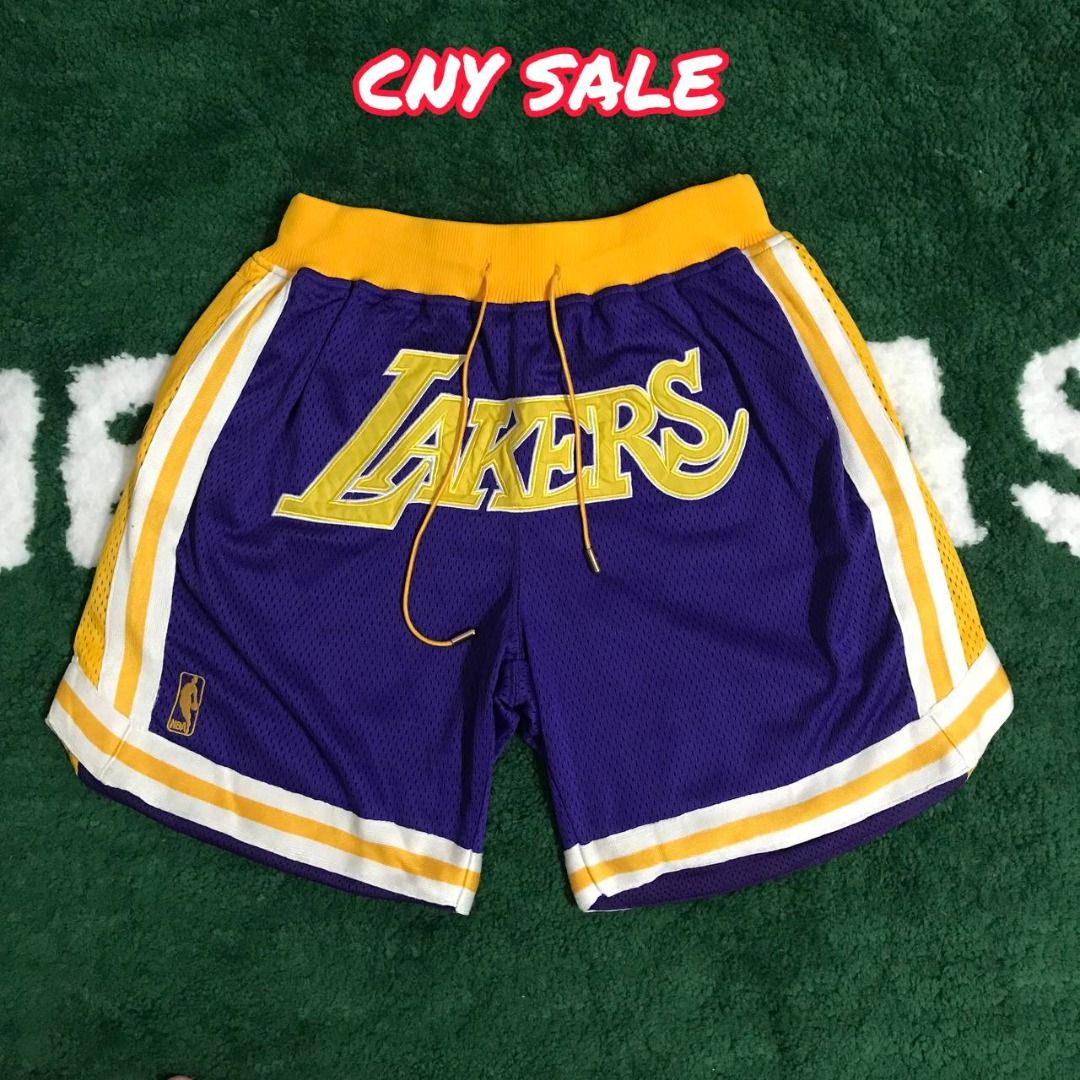 Mitchell and ness lakers shorts best sale just don