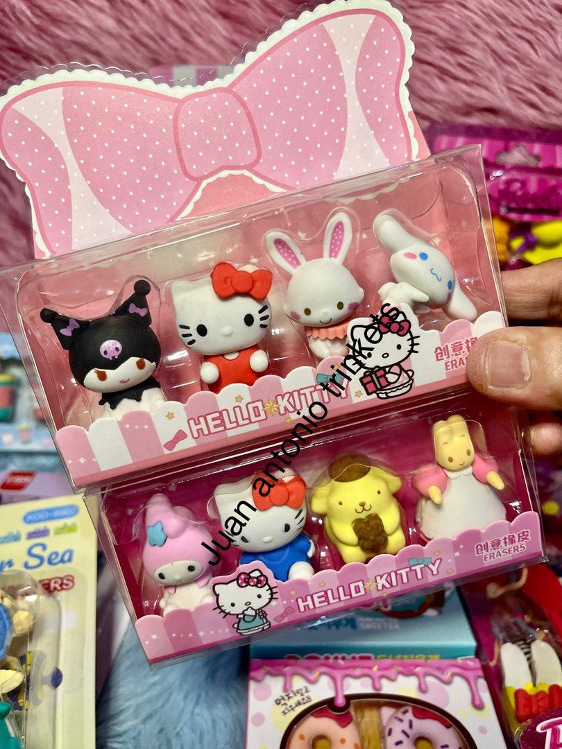 Kawaii Colorful cute Eraser Set, Hobbies & Toys, Stationary & Craft